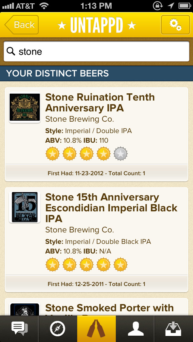 untappd year in beer